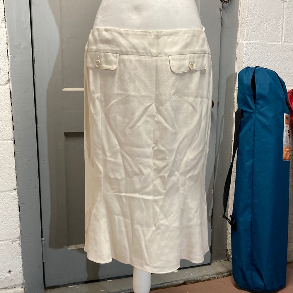 Armani Off-White Midi Skirt